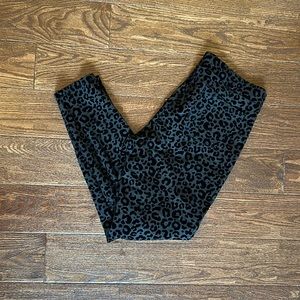 Style & Co. Pull On Leopard Velvet Cut Pants